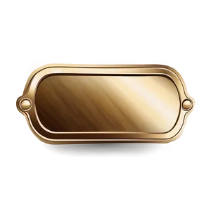 Gold Rectangle Badge Png 06272024 PNG image