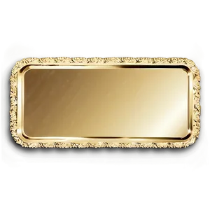 Gold Rectangle For Branding PNG Ioo53