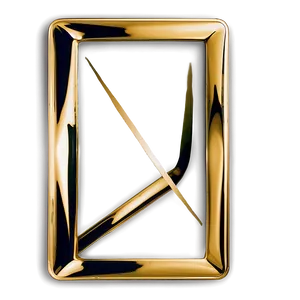 Gold Rectangle For Frame PNG Yqi72