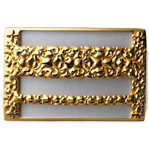 Gold Rectangle For Invitation PNG 06272024