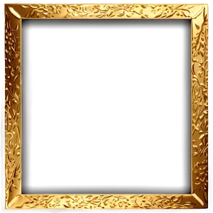 Gold Rectangle For Invitation PNG Nvh