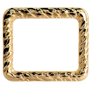 Gold Rectangle For Invitation PNG Rln