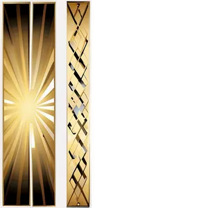 Gold Rectangle With Lines Png 06272024 PNG image