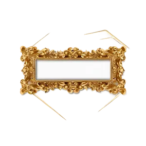 Gold Rectangular Frame Png 17 PNG image