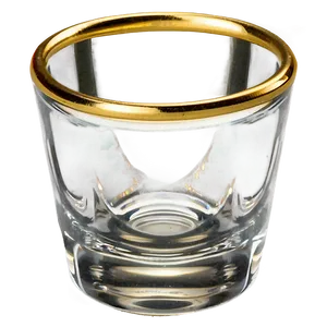 Gold Rimmed Shot Glass Png Jts PNG image