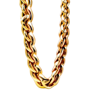 Gold Rope Chain PNG 05042024