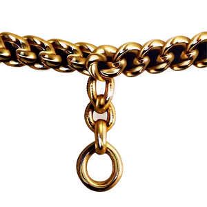Gold Rope Chain PNG 1