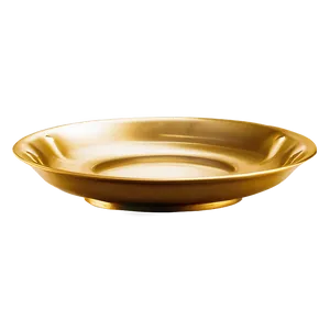 Gold Serving Plate PNG Gav