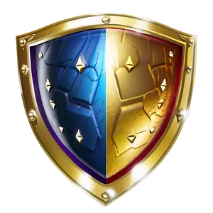 Gold Shield D PNG image