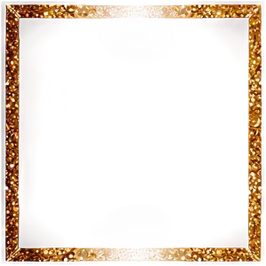 Gold Sparkle Border Frame PNG 14 PNG