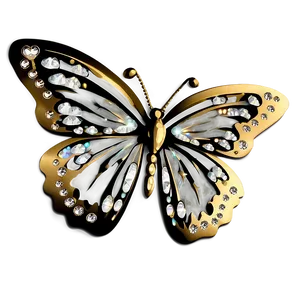Gold Sparkle Butterfly PNG Ikr43 PNG