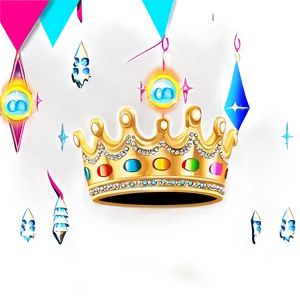 Gold Sparkle Crown Png 06122024 PNG image