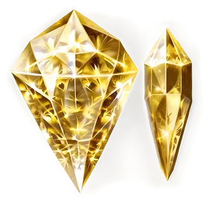 Gold Sparkle Diamond PNG 46