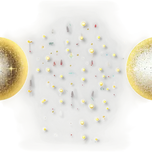 Gold Sparkle Dot PNG 40