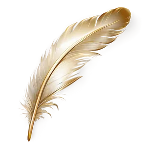 Gold Sparkle Feather Png 06122024 PNG image