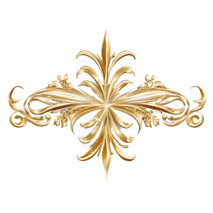 Gold Sparkle Flourish PNG 15 PNG