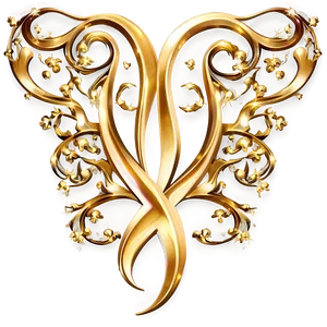 Gold Sparkle Flourish Png 25 PNG image