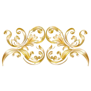 Gold Sparkle Flourish PNG Ukx30 PNG