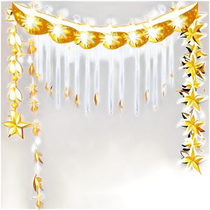 Gold Sparkle Garland PNG Xsv PNG