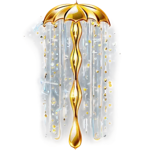 Gold Sparkle Rain Png Ryb PNG image