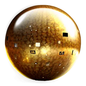 Gold Sparkle Sphere Png 06122024 PNG image