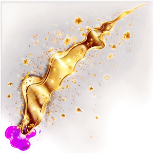 Gold Sparkle Splash Effect PNG Iwf43