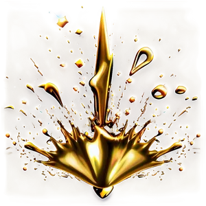 Gold Sparkle Splash PNG 97