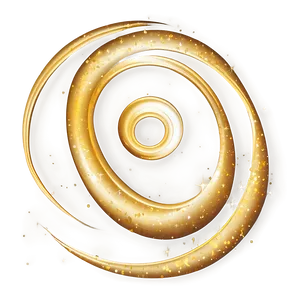 Gold Sparkle Swirl Effect PNG 48 PNG