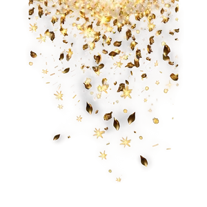 Gold Sparkles Falling Gently PNG 95 PNG