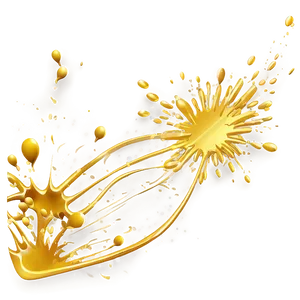 Gold Splash Clipart PNG 06282024
