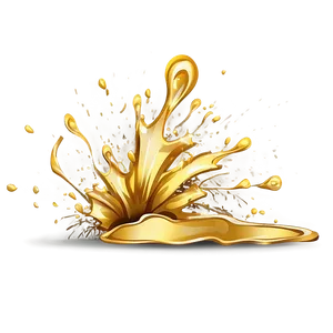 Gold Splash Clipart PNG Dia