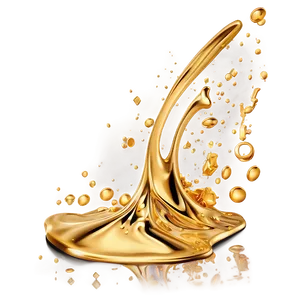 Gold Splash For Cosmetic Products PNG Acu43 PNG