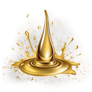 Gold Splash For Cosmetic Products PNG Lyq80 PNG