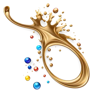 Gold Splash For Invitation Card PNG 90 PNG