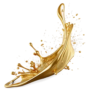 Gold Splash In Slow Motion PNG Kqg PNG