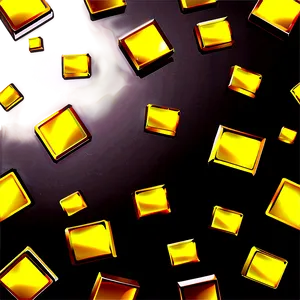 Gold Square C PNG image