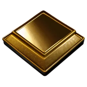 Gold Square For Certificate Seal PNG 06272024