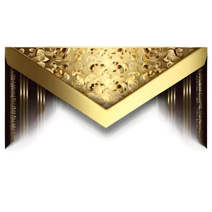 Gold Square For Elegant Invitation PNG Ljk