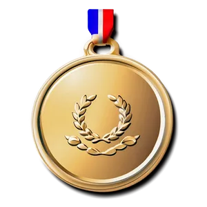Gold Square Medal PNG 06272024