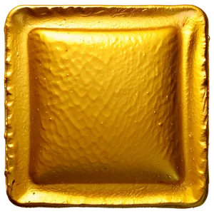 Gold Square With Embossed Effect PNG 06272024