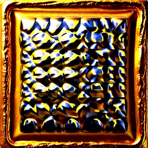 Gold Square With Embossed Effect PNG 77