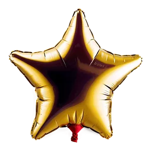 Gold Star Balloon PNG 06212024 PNG