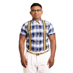 Gold Suspenders PNG 06282024