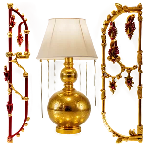 Gold Table Lamp PNG Qxl