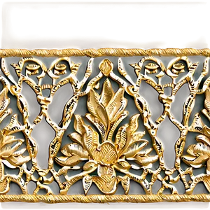 Gold Threaded Lace Texture PNG 06272024