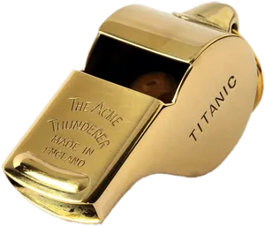 Gold Titanic Whistle Acme Thunderer