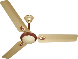 Gold Tone Ceiling Fan Havells Model