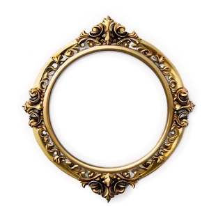 Gold Trim Circle PNG Qpo81 PNG