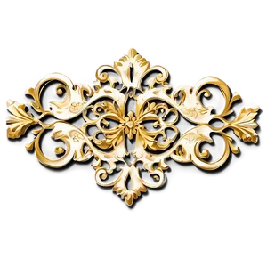 Gold Trim Filigree PNG 70