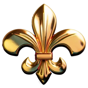 Gold Trim Fleur-de-lis PNG Ocd3 PNG
